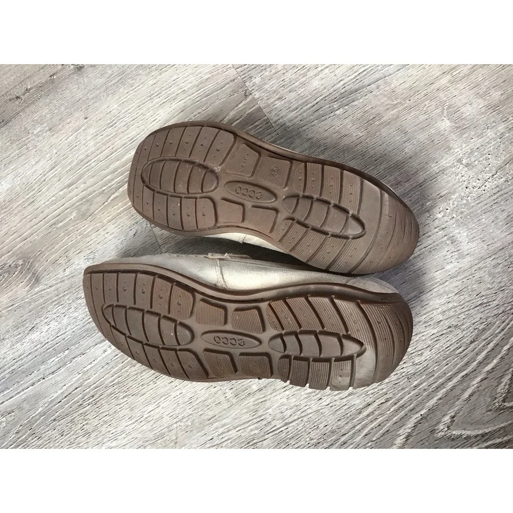 ECCO Tan Leather Driving Loafers Shoes Mens Size EURO 44 / 10.5 US